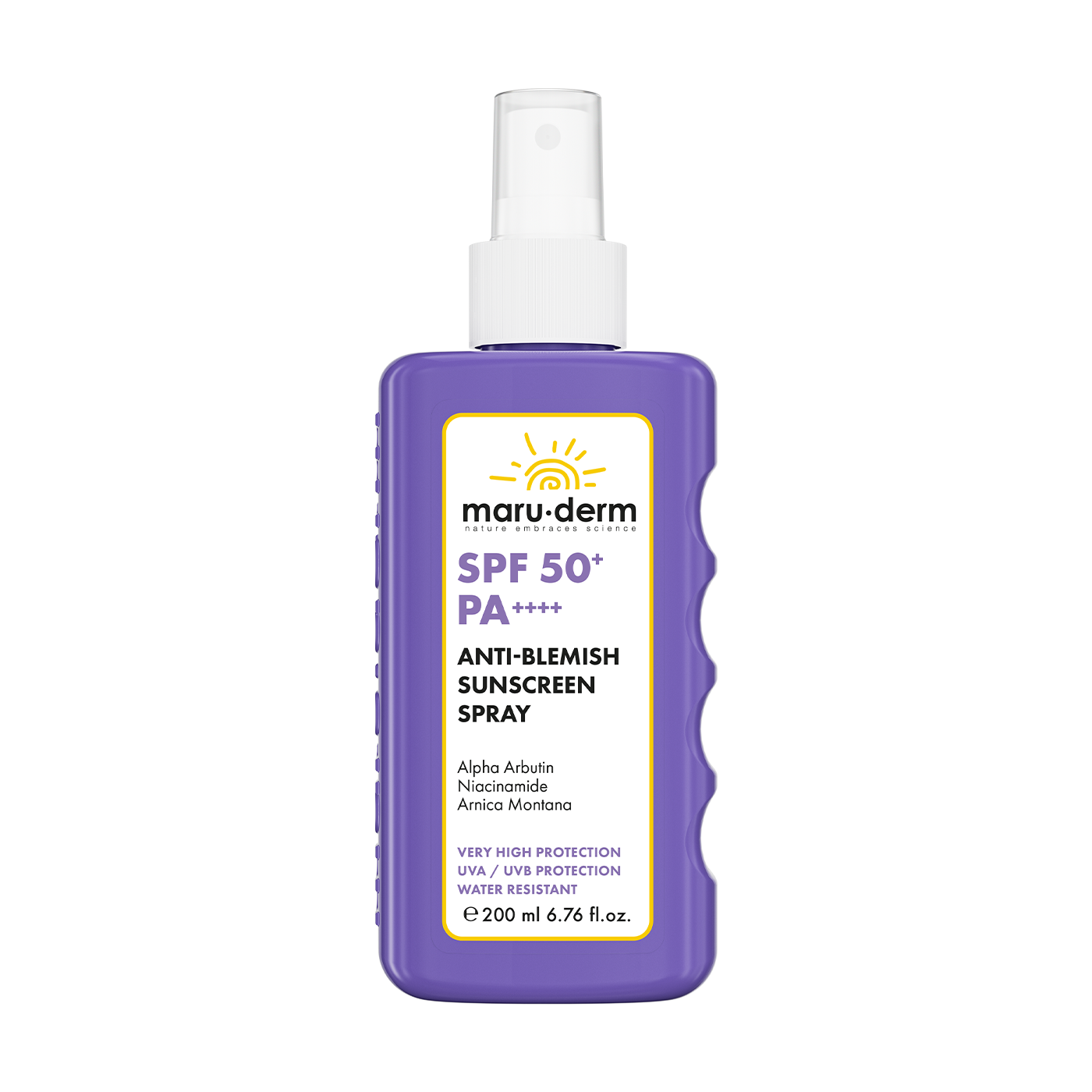 Maruderm SPF 50+ Leke Karşıtı Güneş Spreyi PA++++ – Alpha Arbutin İçeren Aydınlatıcı Sunscreen Spray 200 ML
