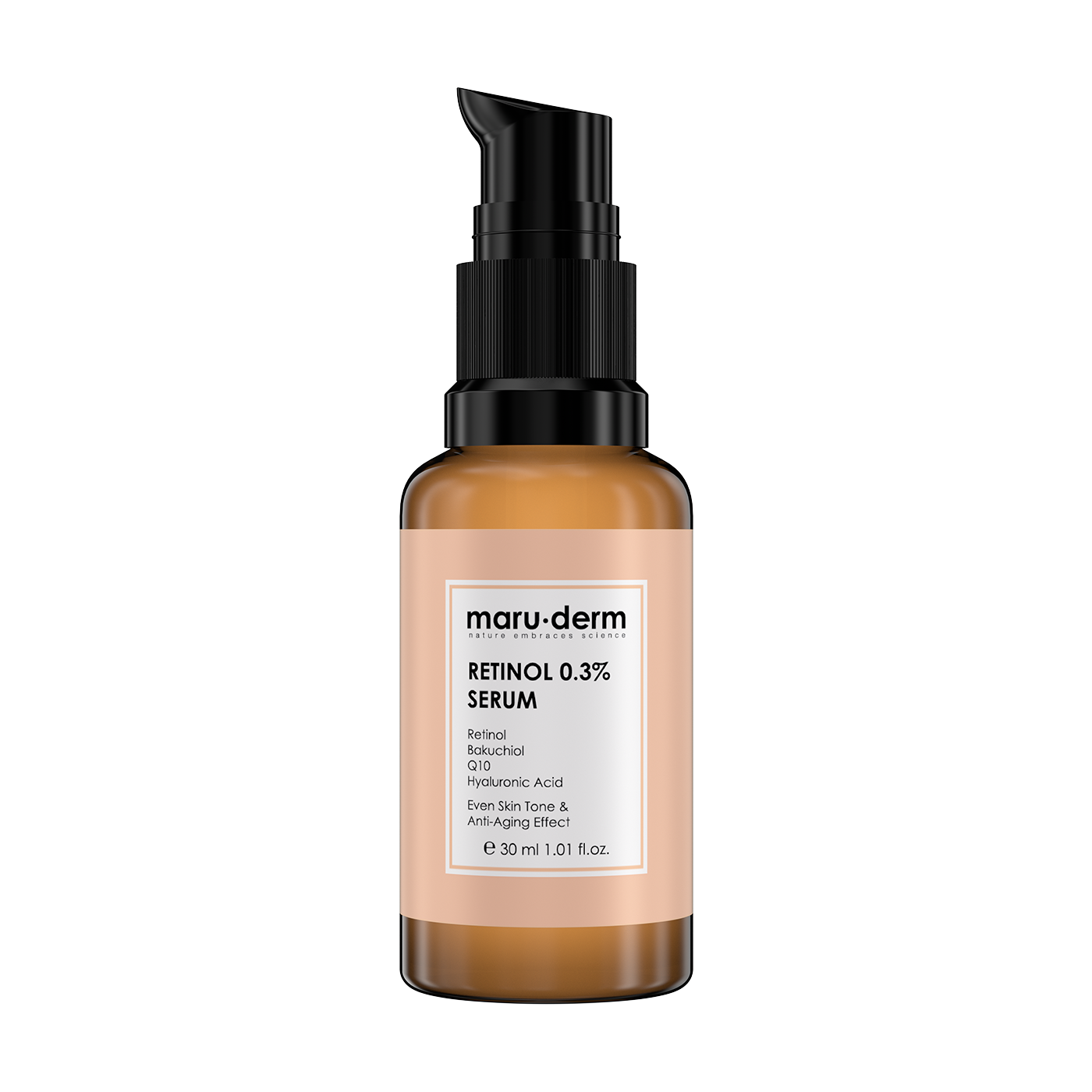 Maruderm %0.3 Retinol Cilt Yenileyici Serum – Bakuchiol ve Hyalüronik Asit İçeren Anti-Age Cilt Bakım Serumu 30 ML