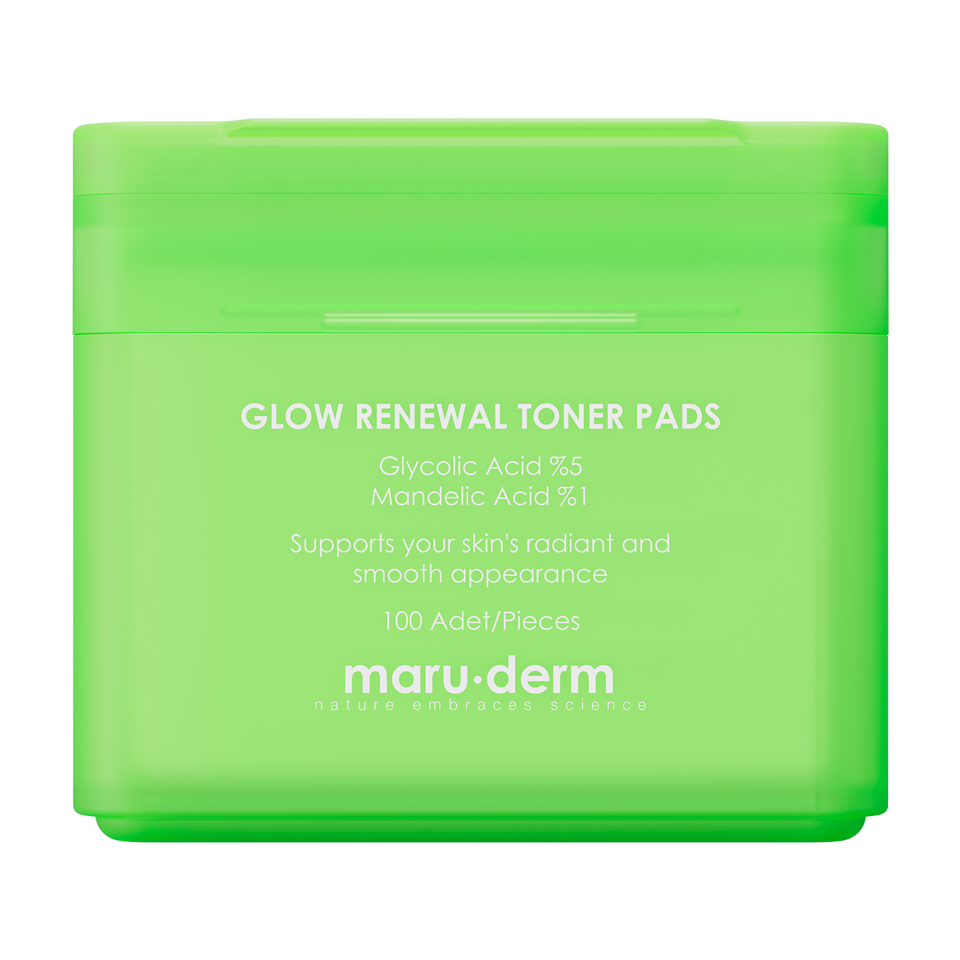 Maruderm %5 Glikolik Asit + %1 Mandelic Acid Tonik Ped – Sıkılaştırıcı ve Yenileyici Hidrojel Tonik Ped 100 Adet
