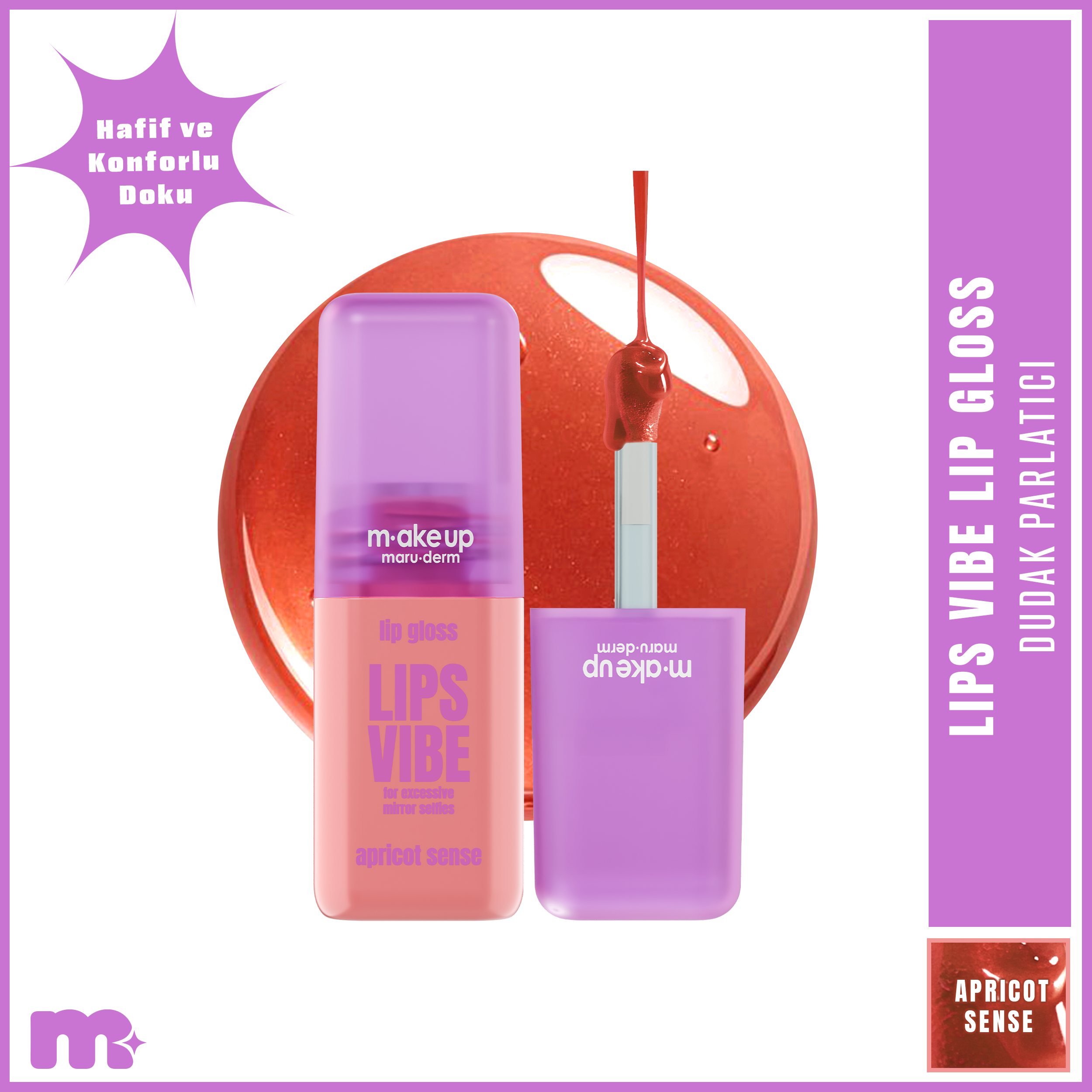 Lip Gloss Apricot Sense 3,5 ML