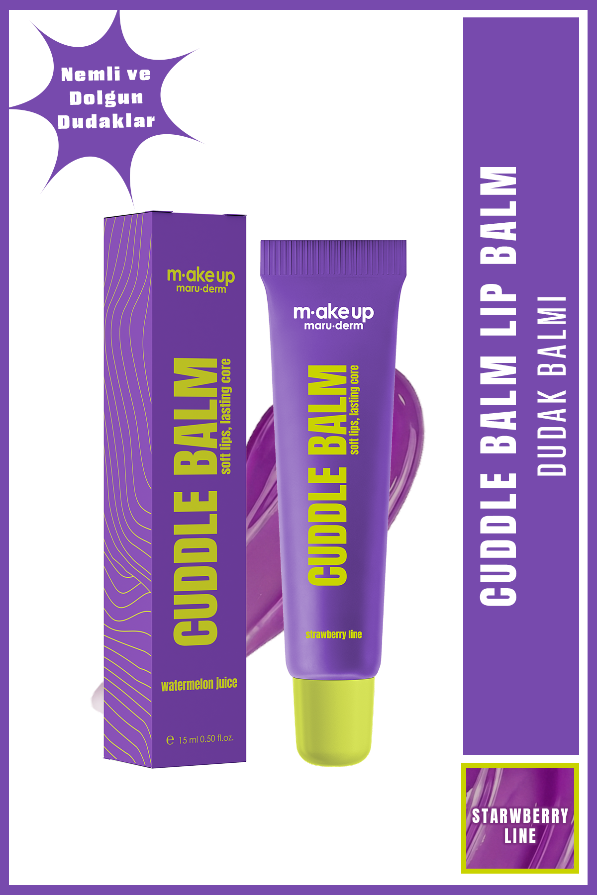 Lip Balm Starwberry Line 15 ML