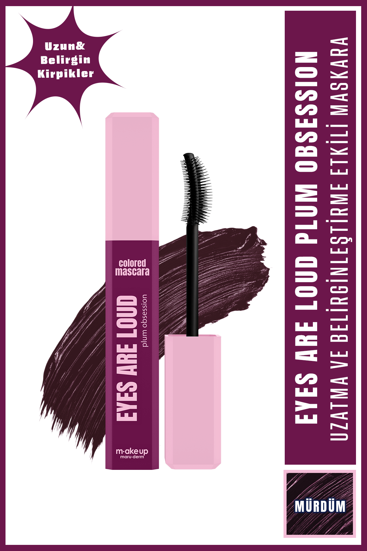 Plum Obsession Mascara (Mürdüm) 8 ML